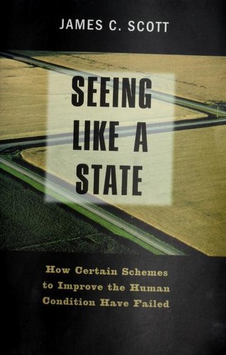 Cover of the Yale University Press paperback edition of Seeing Like a State by James C. Scott, plain scholarly cover design in muted tones